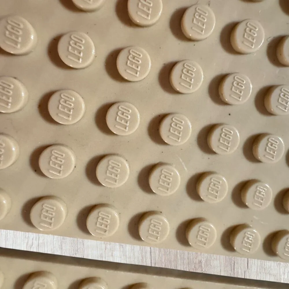 LEGO Tan Baseplates Lot Building Plates MOC Sand Beige Terrain Authentic 16 x 16